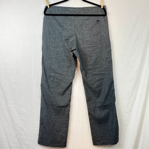 Prana Hemp Blend Wide Leg Pull On Drawstring Pants Womens M Minimalist Boho - Picture 5 of 11